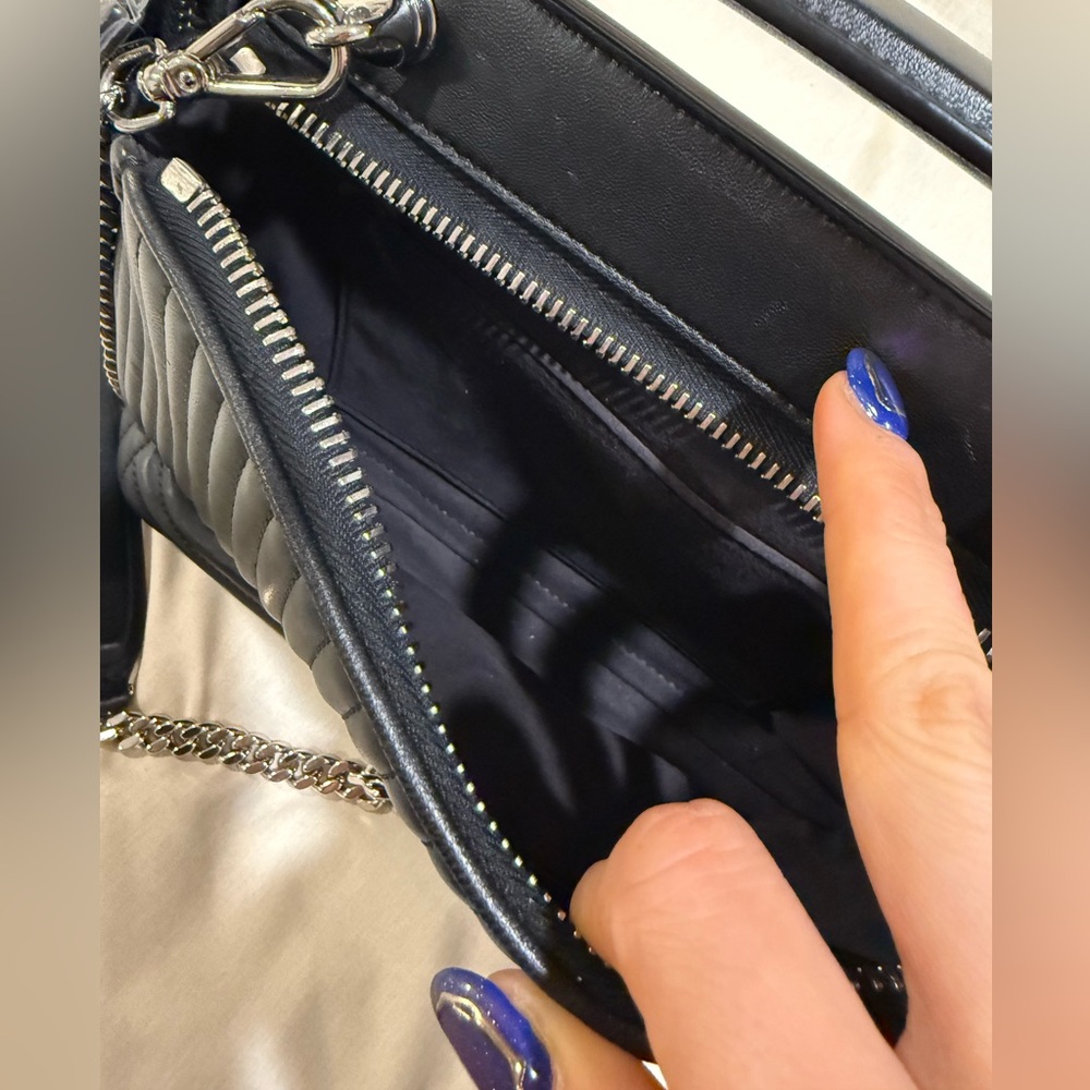 Fendi Black Quilted Leather Satchel with Silver Accents - Picture 5 of 9